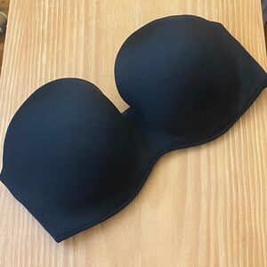 Cacique Black Boost Multi Way Strapless Bra 40F Underwire  * straps not included